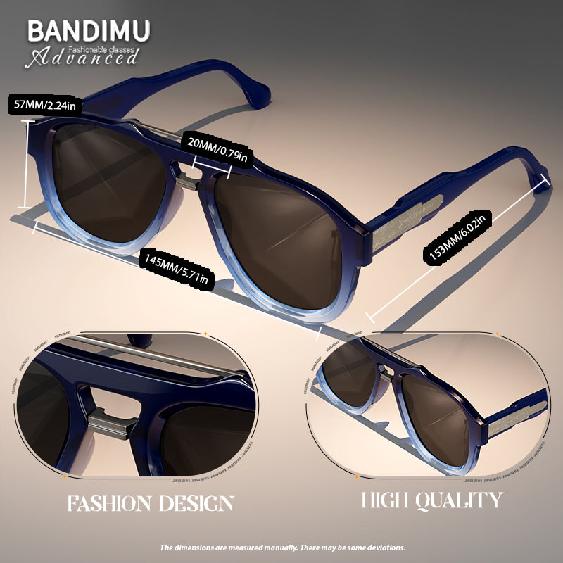 Vintage Tortoise Shell Aviator Sunglasses | UV400 Protection Luxury Pilot Shades