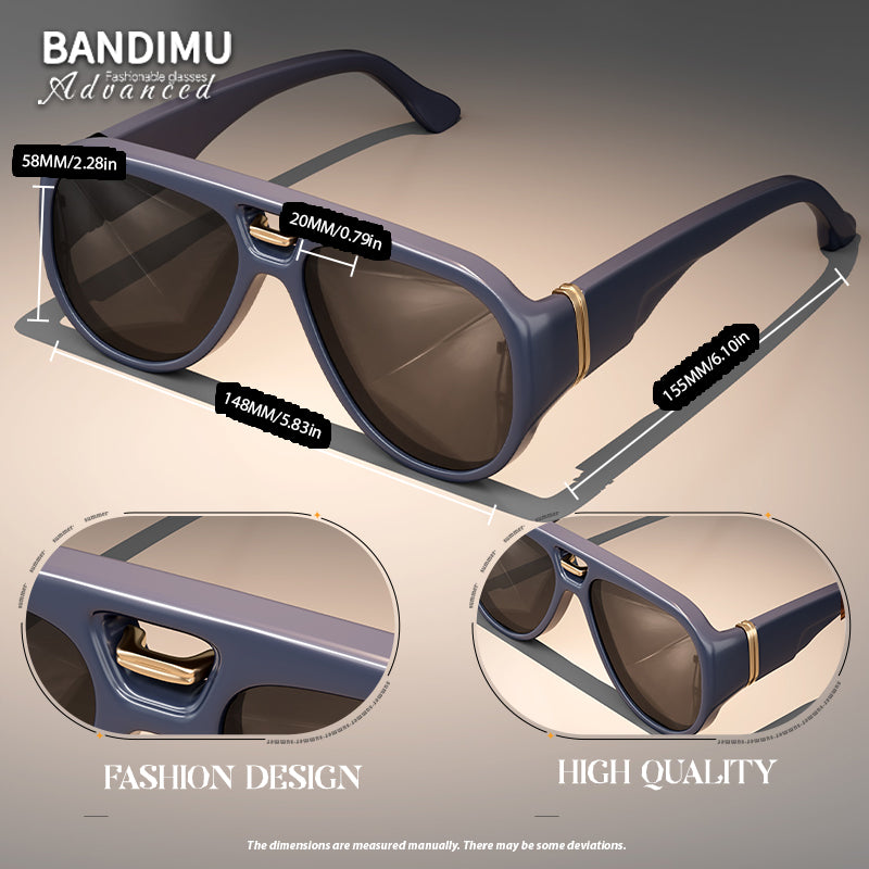 Luxury Vintage Aviator Sunglasses, Tortoise Shell Frame Gradient Lens UV400 Protection Shades for Daily Casual & Outdoor Activities