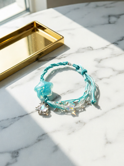 Star River Handmade Weaving Bracelet Women's Jewelry Star Pendant