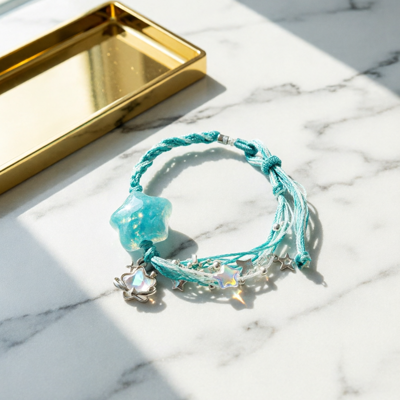 Star River Handmade Weaving Bracelet Women's Jewelry Star Pendant