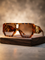 Bandimu Leopard Oversized Gradient Sunglasses - View 3