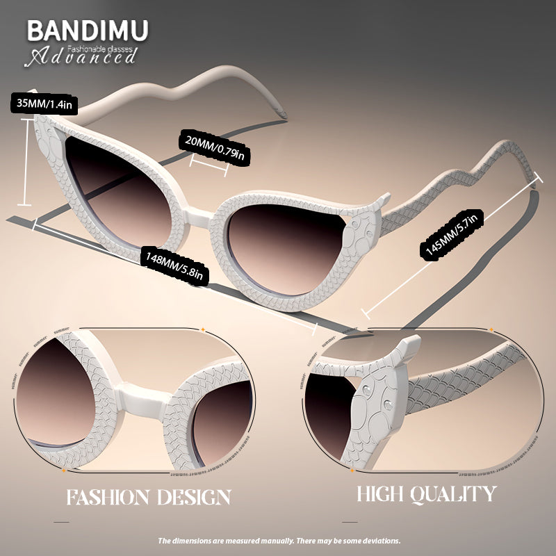 BANDIMU Serpent Square UV400 Sunglasses